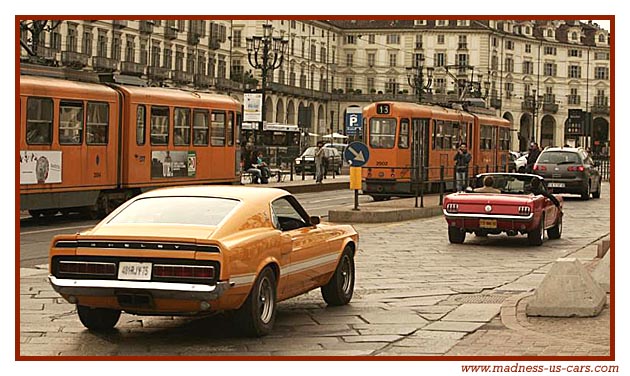 Equus Mustang, Shelby, Boss, Maharajah Road de Paris  Turin