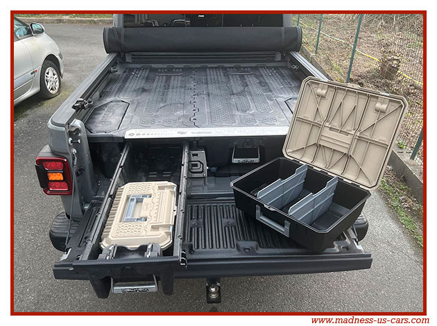 Tiroirs de rangement Decked Jeep Gladiator